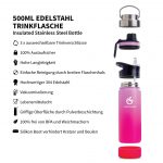 trinkflasche sport 500ml rosa lila